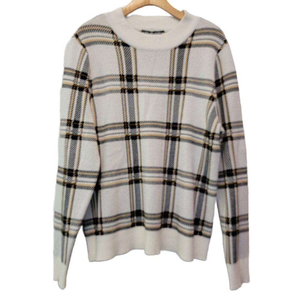 United States Sweaters Plaid Long Sleeve Sweater Soft Womens Large